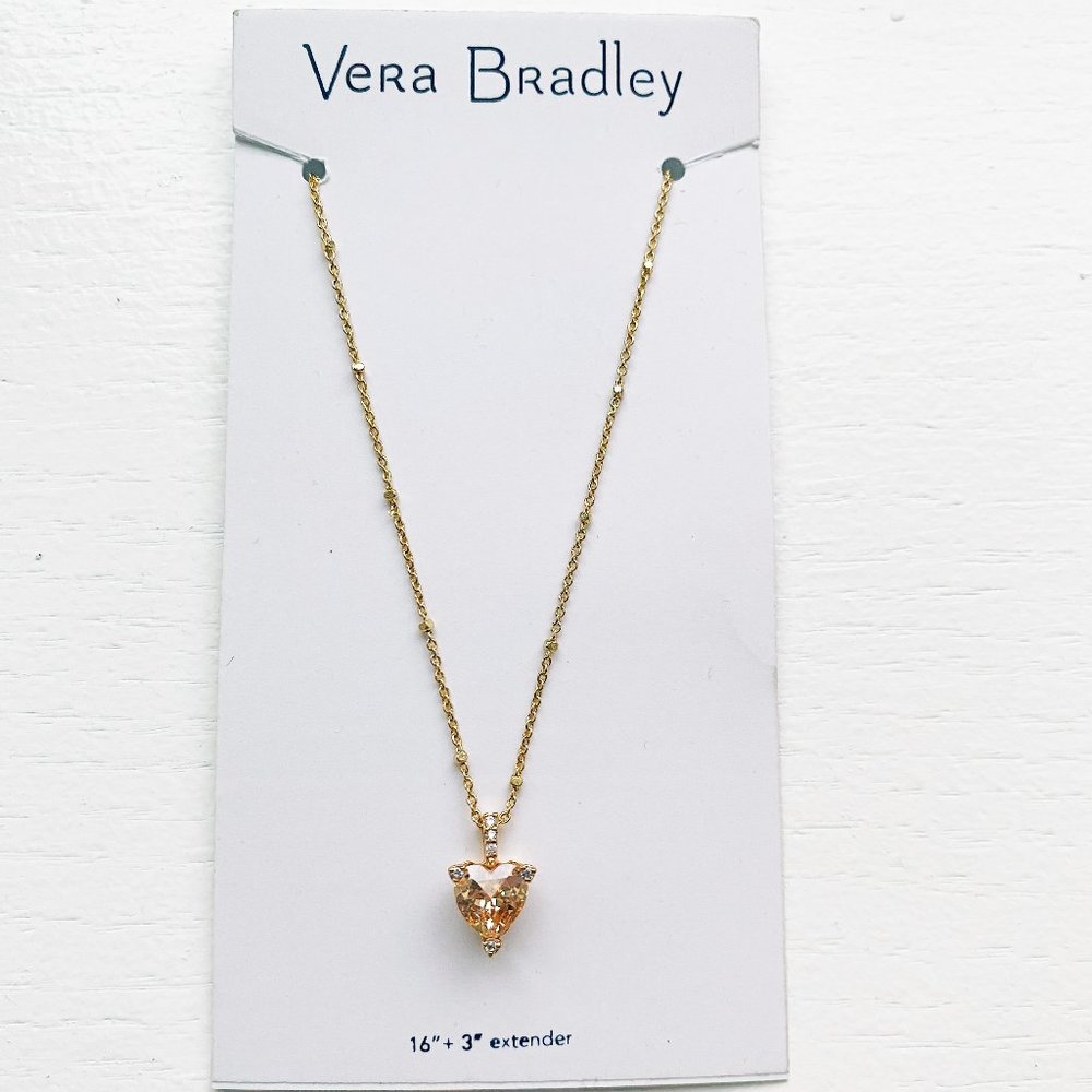 Vera Bradley Sparkling Heart Necklace